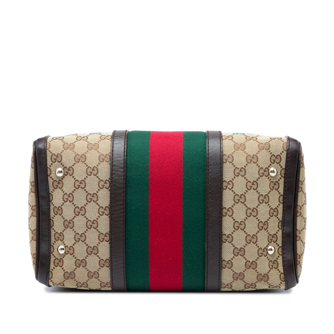 Gucci Sac à main GG Web Joy Boston Moyen Beige – vue 3 – GABY PARIS