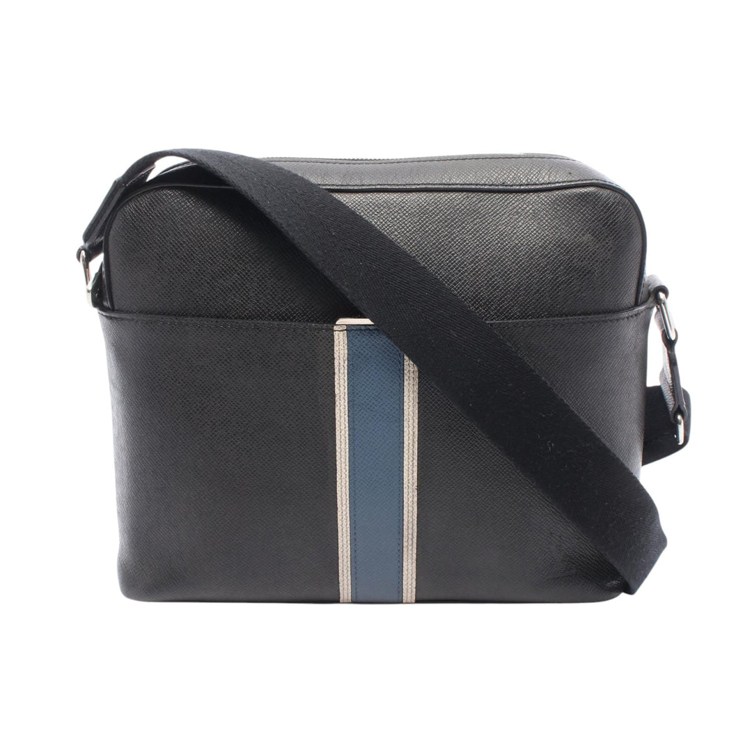 Taiga Striped Anton Messenger PM Black - Gaby Paris