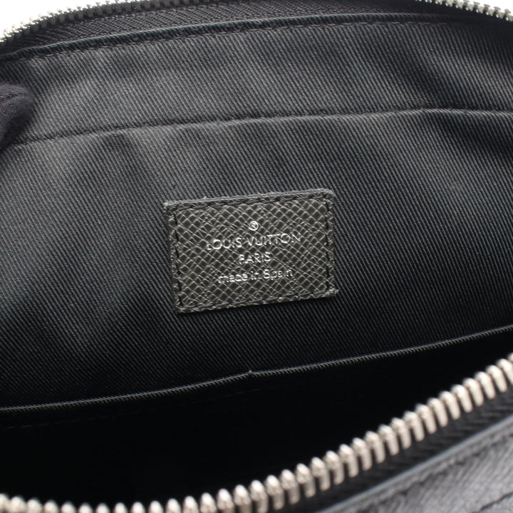 Taiga Striped Anton Messenger PM Black - Gaby Paris