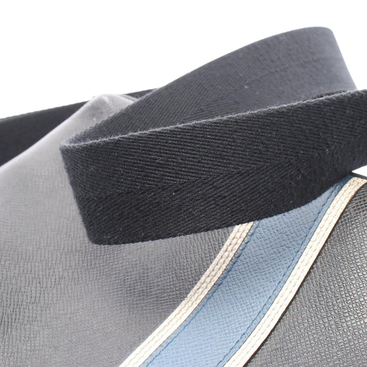 Taiga Striped Anton Messenger PM Black - Gaby Paris