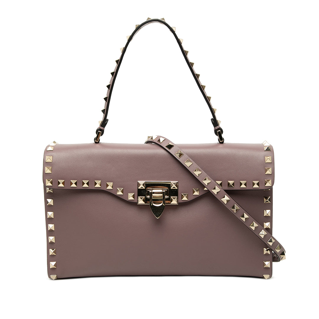 Rockstud Single Poignée à rabat Petit Rose