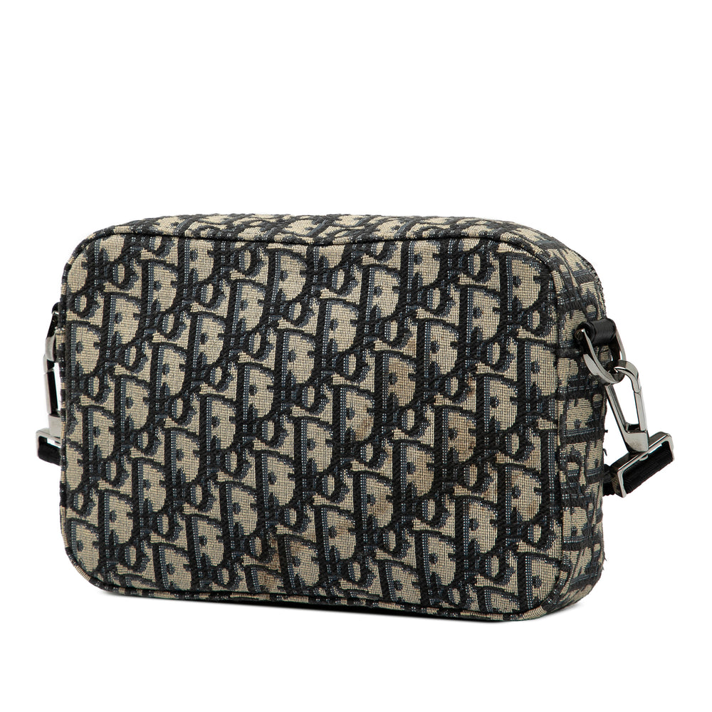 Dior Oblique Toile Safari Sac porté croisé Bleu – GABY PARIS Authentique