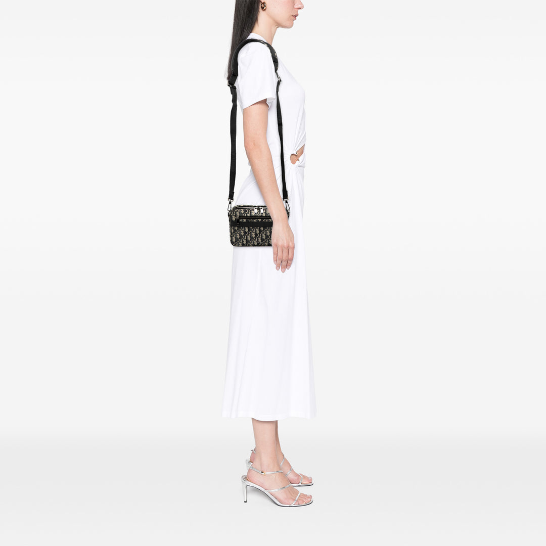 Dior Oblique Toile Safari Sac porté croisé Bleu – GABY PARIS Authentique