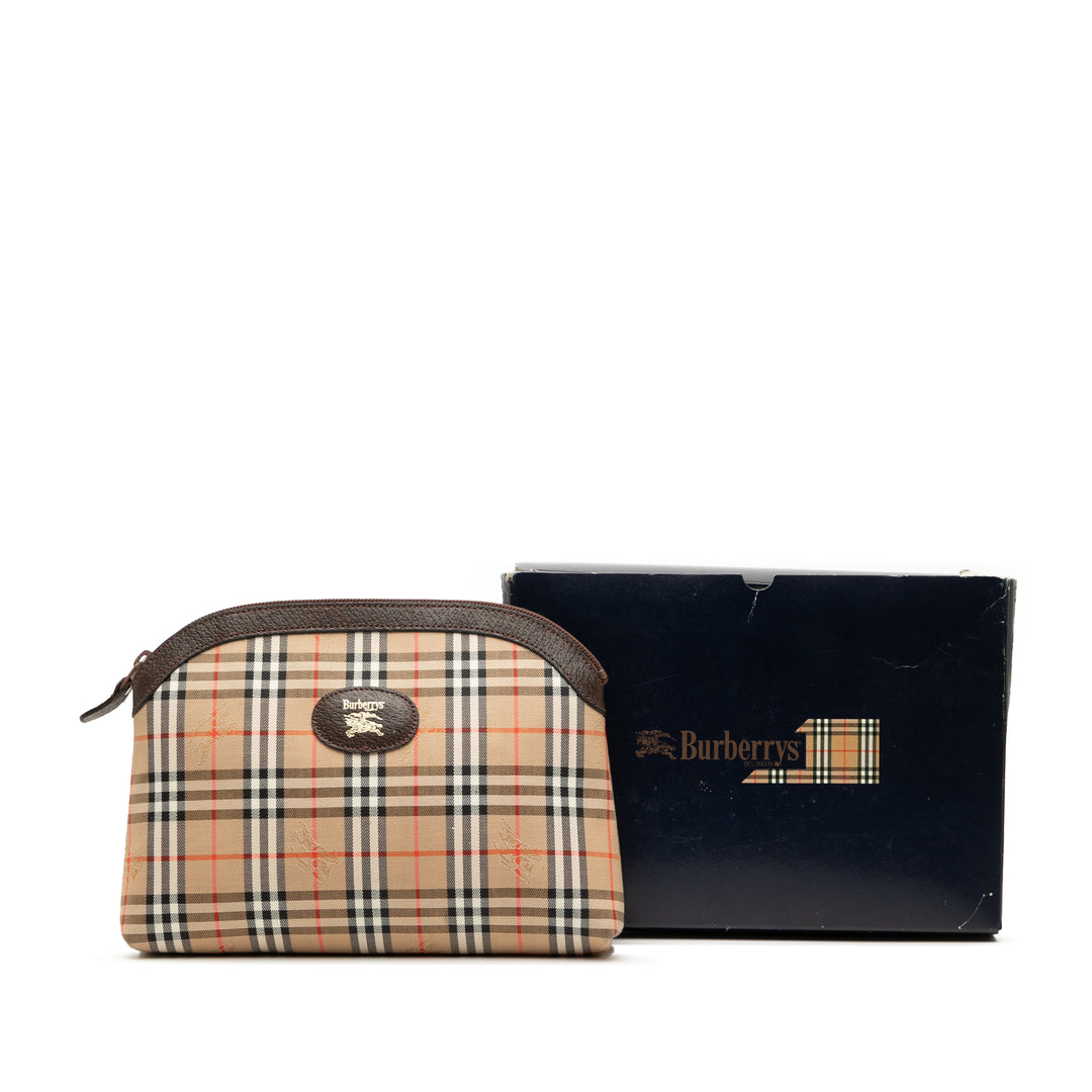 Burberry Haymarket Check Toile Pochette