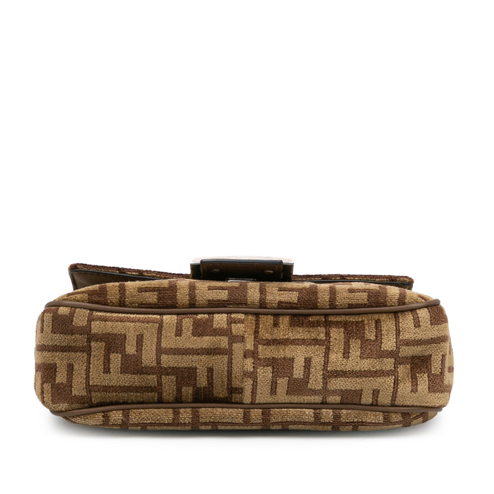 Zucca Wool Chain Midi Baguette Brown - Gaby Paris