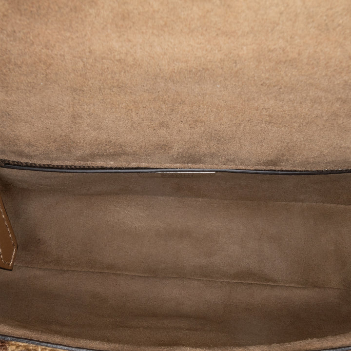 Zucca Wool Chain Midi Baguette Brown - Gaby Paris