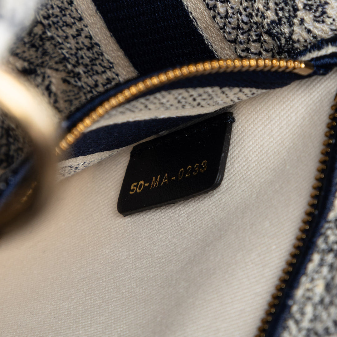 Dior Medium brodé Toile Toile de Jouy Lady D Lite