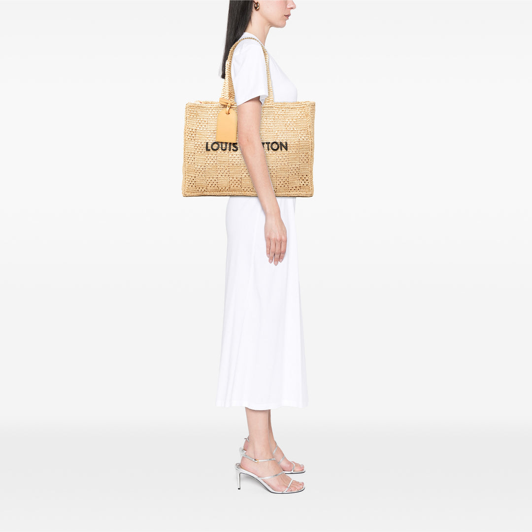 Louis Vuitton Damier Raffia Summer Shopper Cabas MM