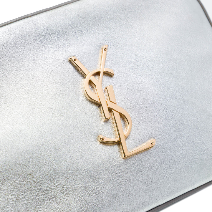 Saint Laurent Small Metallic Cuir de veau Classic Monogram Sac caméra