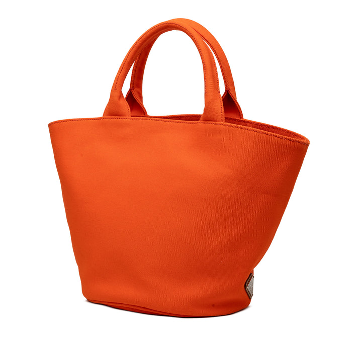 Prada Toile Canapa Logo Cabas
