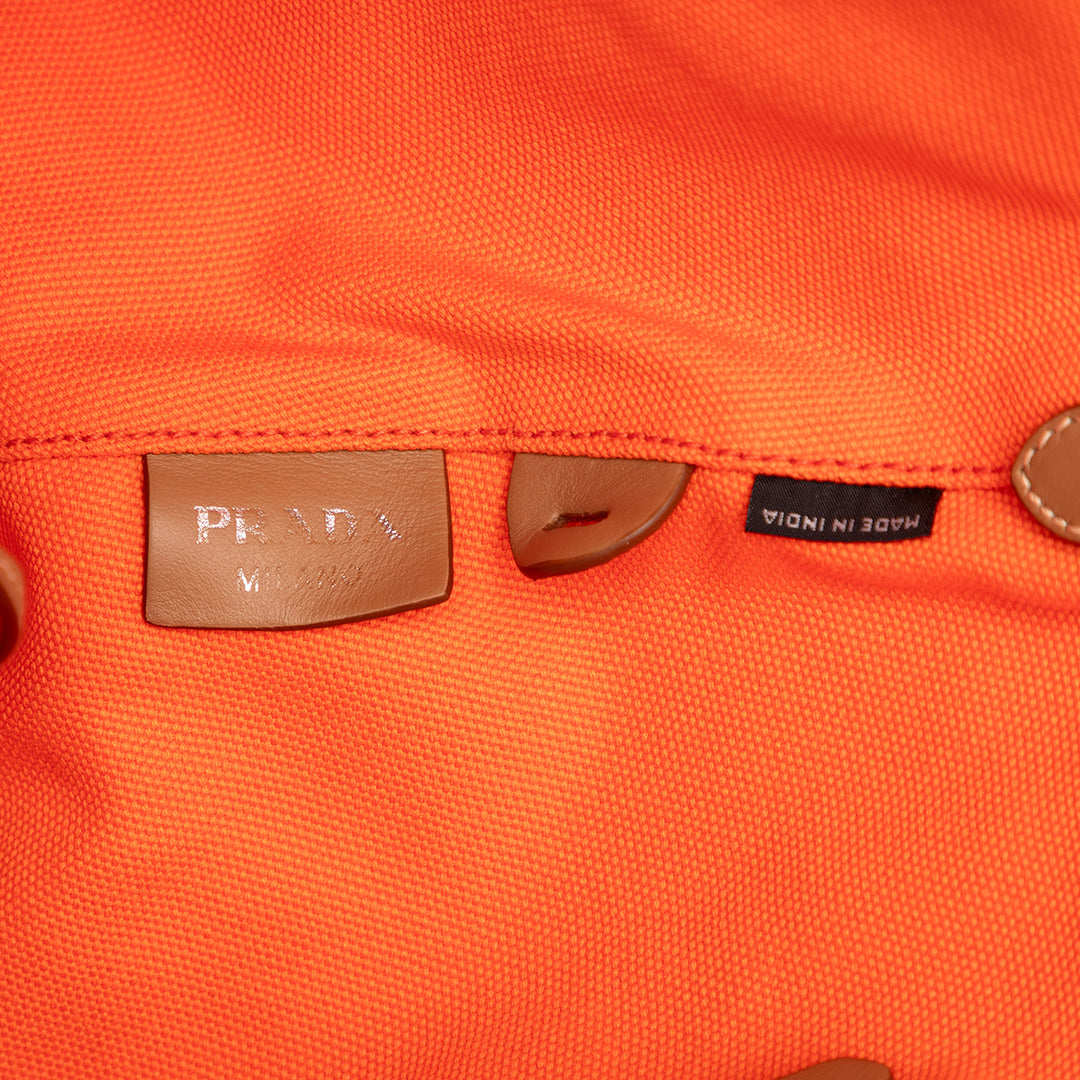 Prada Toile Canapa Logo Cabas