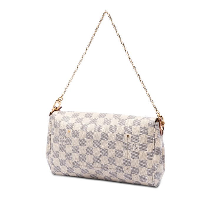 Favorite MM Damier Azur Blanc