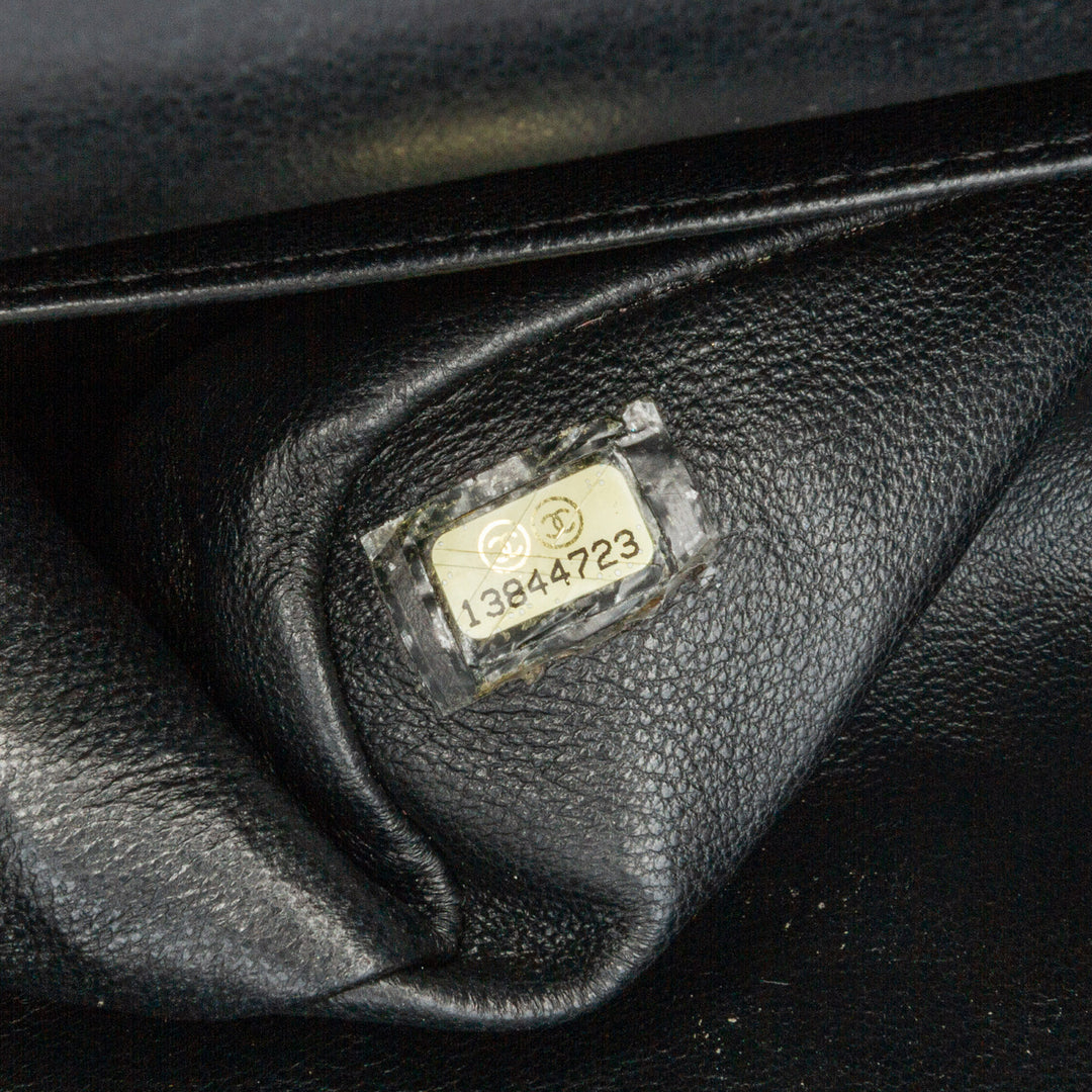 2.55 Reissue Quilted Patent Double Flap 227 Black - Gaby Paris
