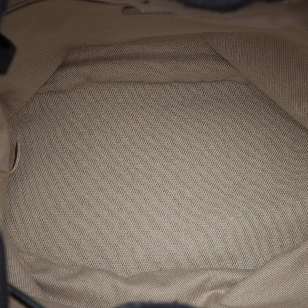 Rayé Deauville Sac à cordon seau Gris