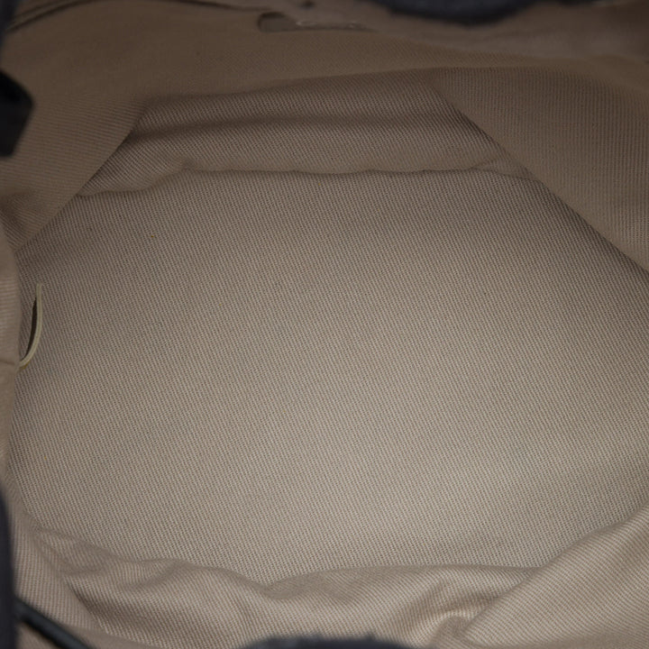 Rayé Deauville Sac à cordon seau Gris