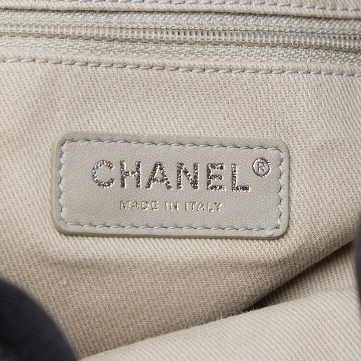 Rayé Deauville Sac à cordon seau Gris