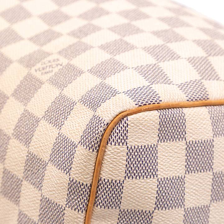 Damier Azur Speedy 30 White - Gaby Paris