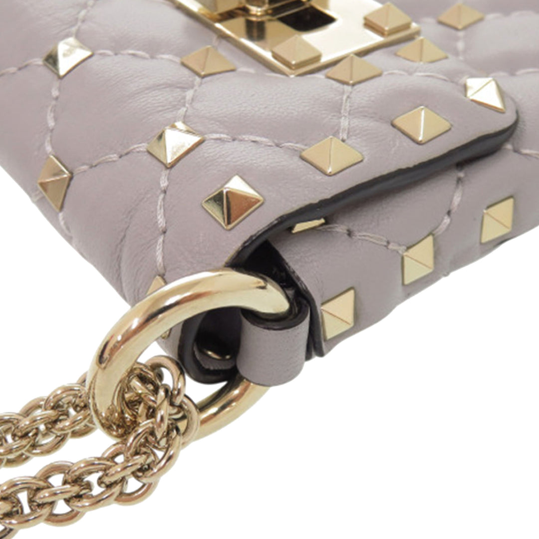 Valentino Cuir d’agneau Rockstud Spike Phone Étui Sac porté croisé