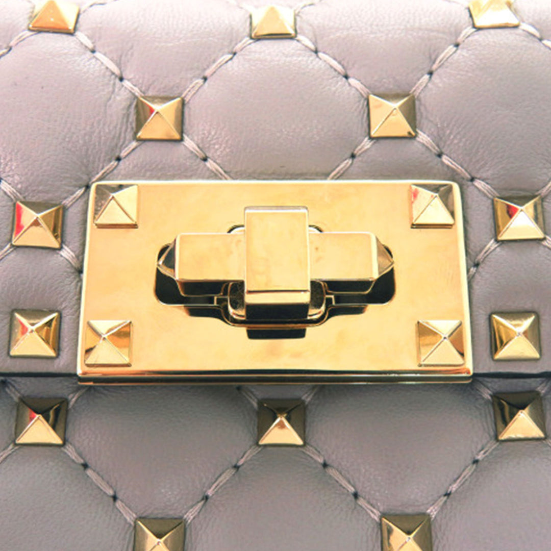 Valentino Cuir d’agneau Rockstud Spike Phone Étui Sac porté croisé