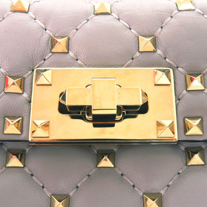 Valentino Cuir d’agneau Rockstud Spike Phone Étui Sac porté croisé