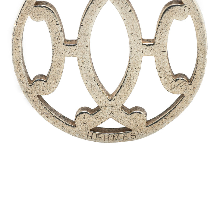 Hermès Palladium Plated Metal Bag Charm Argenté