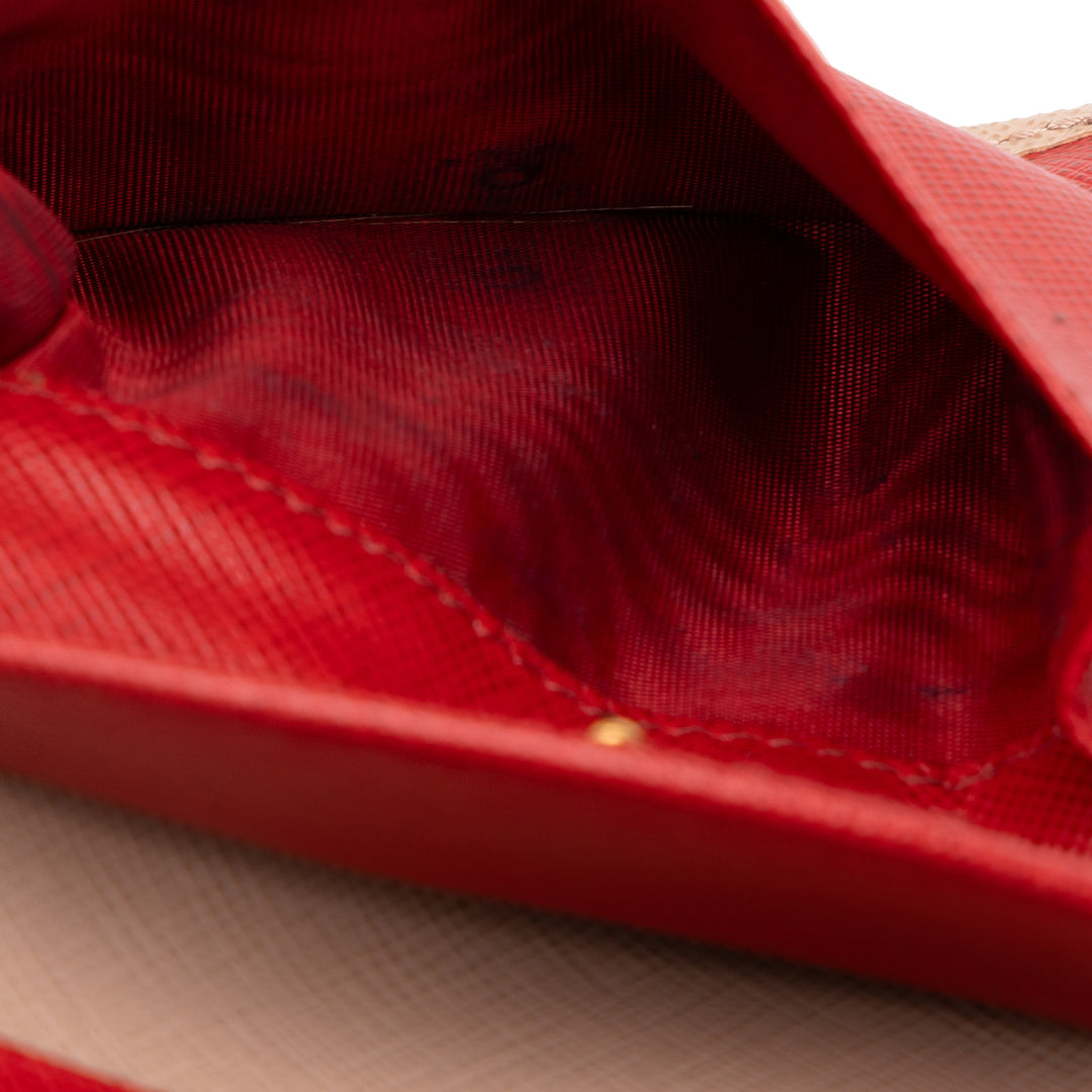 Prada Deux volets Portefeuille Petit Saffiano Marron – vue 5 – GABY PARIS