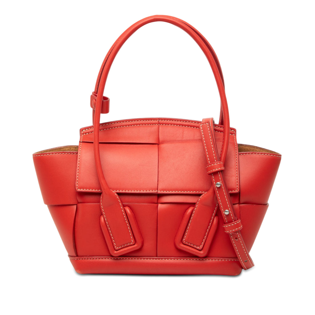 Bottega Veneta Mini Cuir Maxi Intrecciato The Arco Cabas