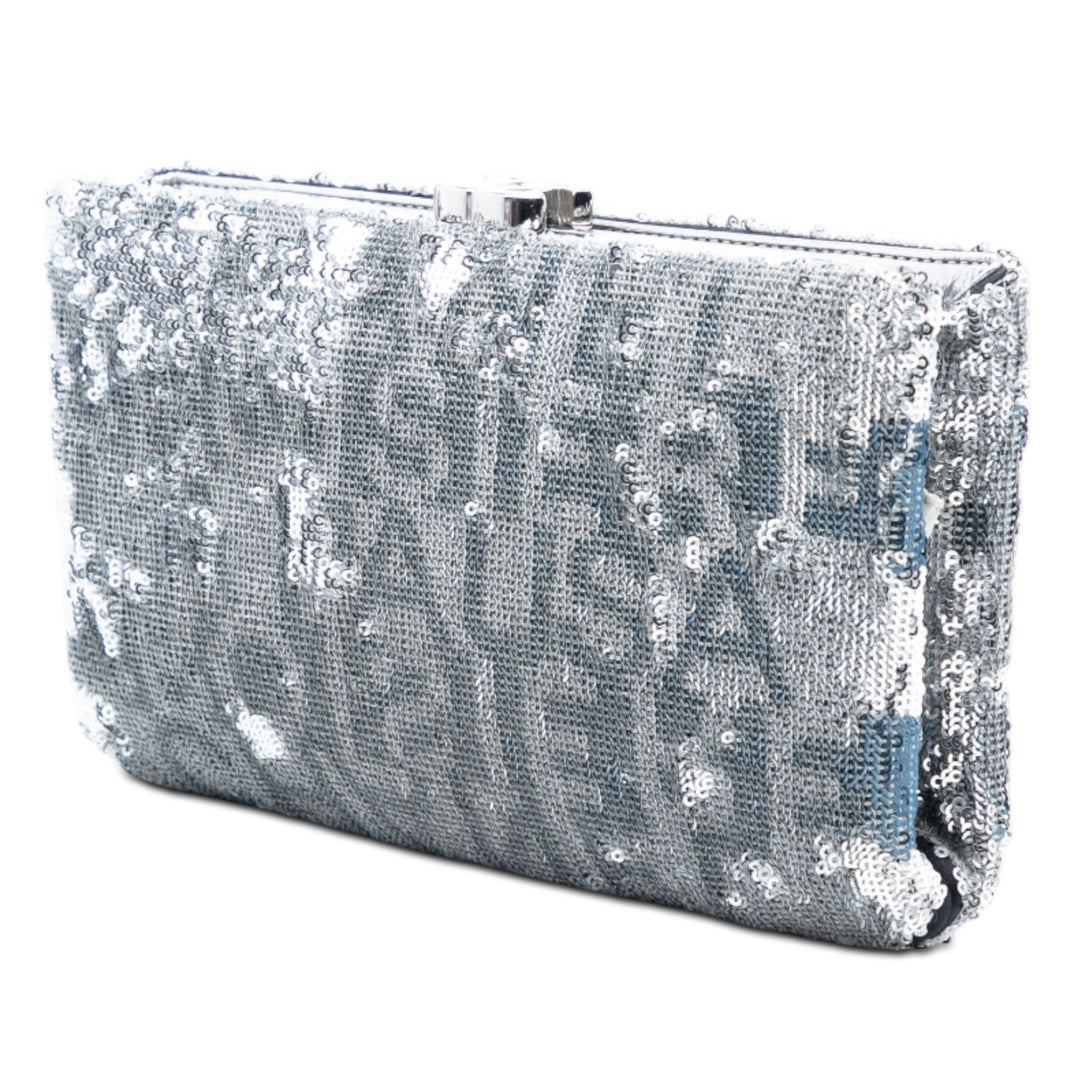 Chanel Satin Sequins brodé La Pausa Evening Pochette