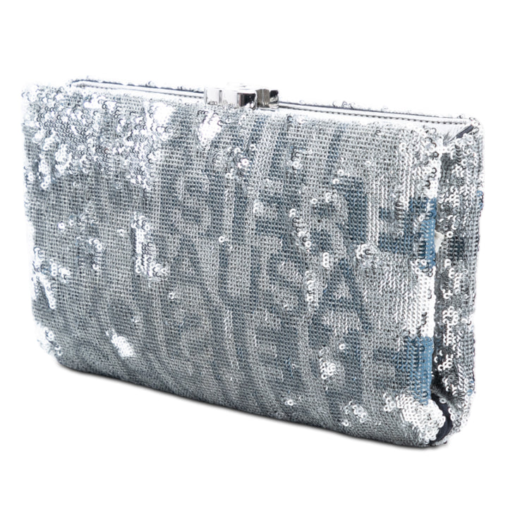 Chanel Satin Sequins brodé La Pausa Evening Pochette