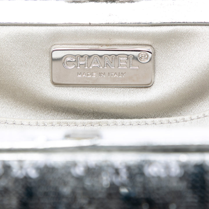 Chanel Satin Sequins brodé La Pausa Evening Pochette