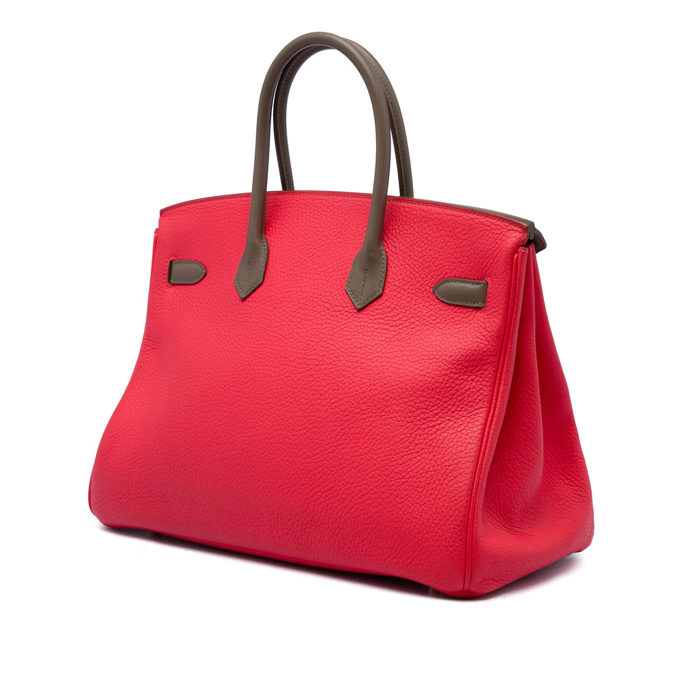 Hermès Tricolore et Birkin Cascade Retourne 35 Clémence Rose – vue 2 – GABY PARIS