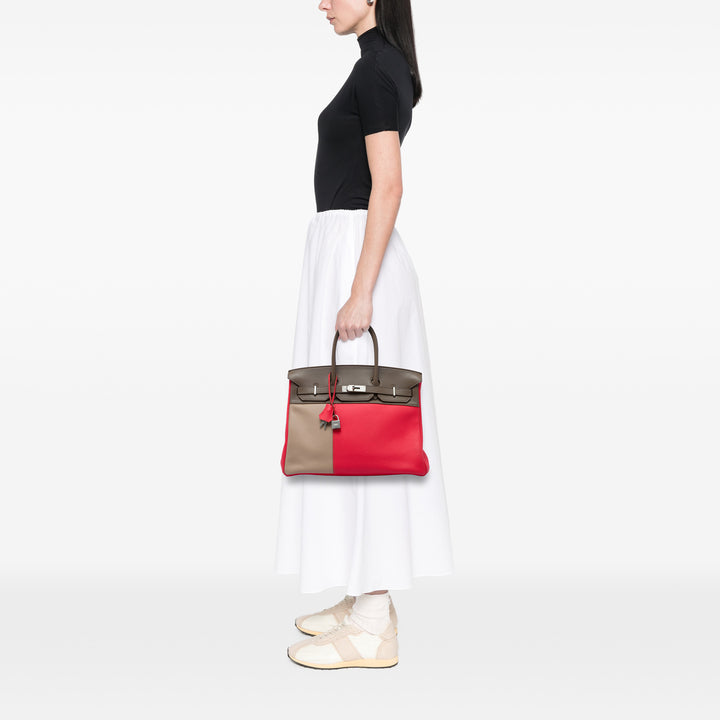 Hermès Tricolore et Birkin Cascade Retourne 35 Clémence Rose – vue 5 – GABY PARIS