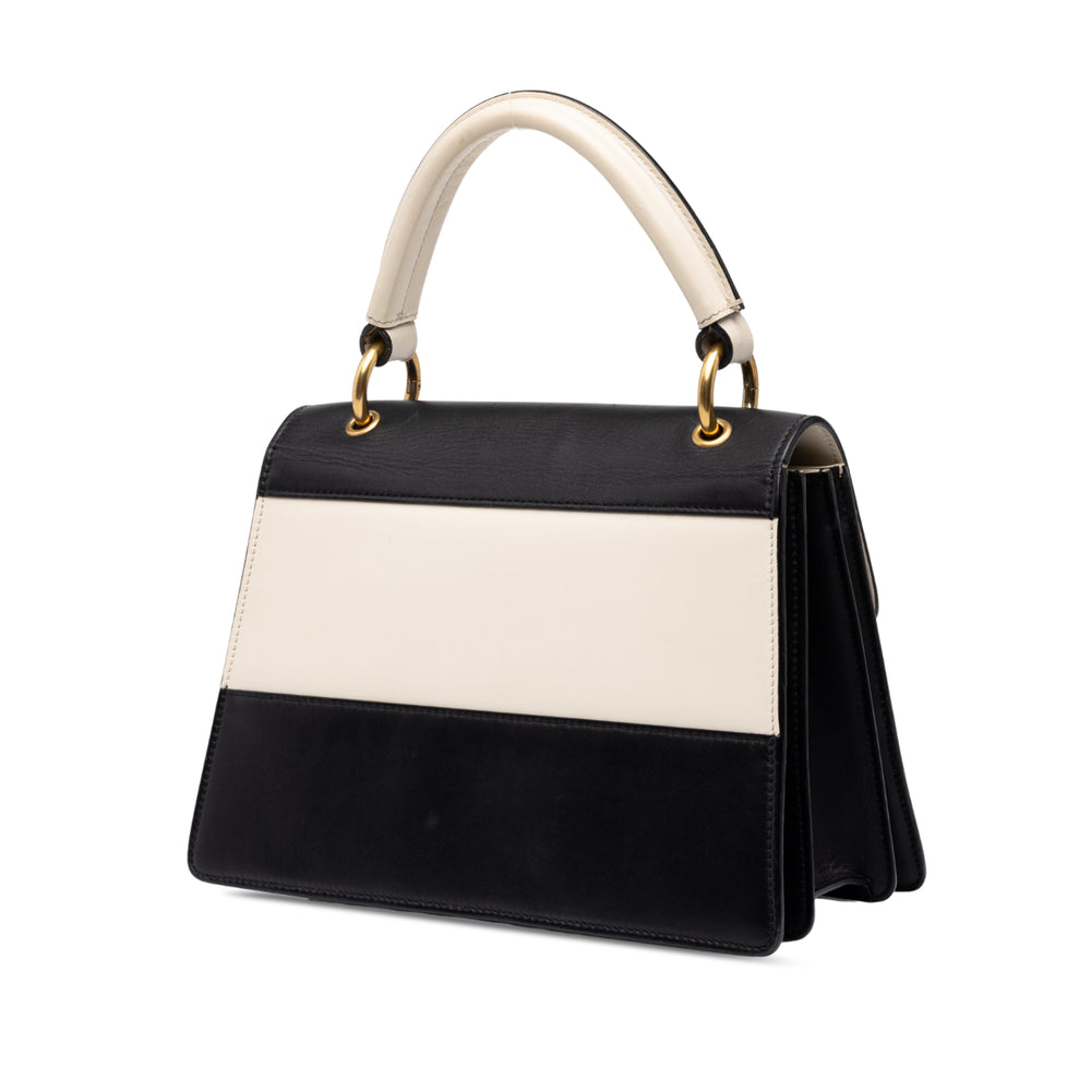Gucci Sac à main Bicolore Queen Margaret à Petit Cuir de veau Noir – vue 2 – GABY PARIS