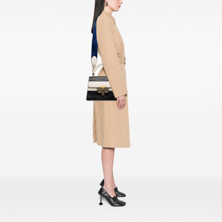 Gucci Sac à main Bicolore Queen Margaret à Petit Cuir de veau Noir – vue 6 – GABY PARIS