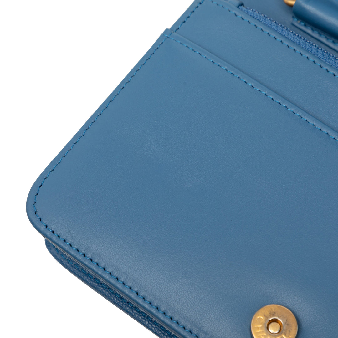 Chanel Matelassé Caviar Boy Wallet on Chain