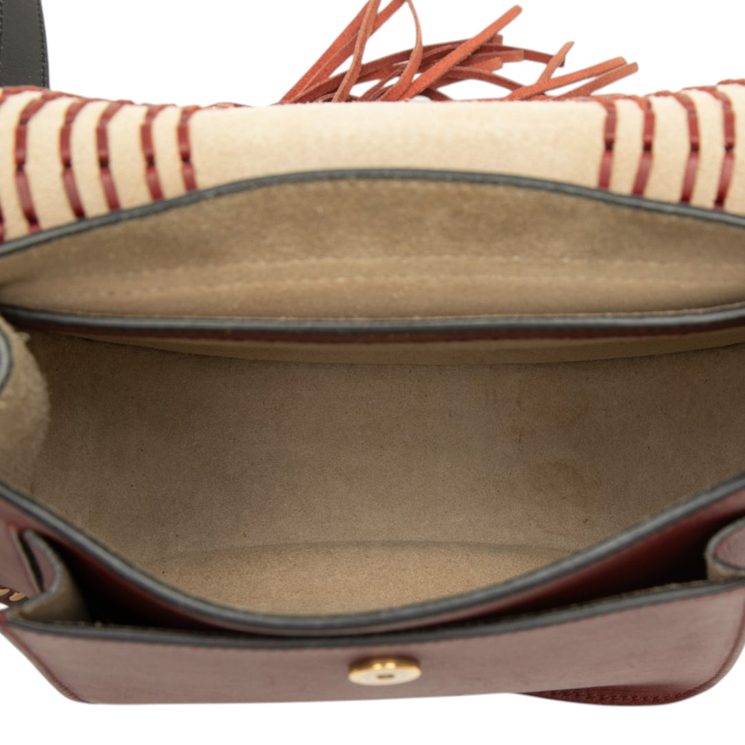 Chloé Medium Cuir Braided Hudson Sac porté croisé