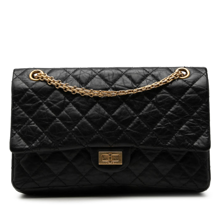 Chanel Matelassé vieilli Cuir de veau Reissue 2.55 Double rabat 226