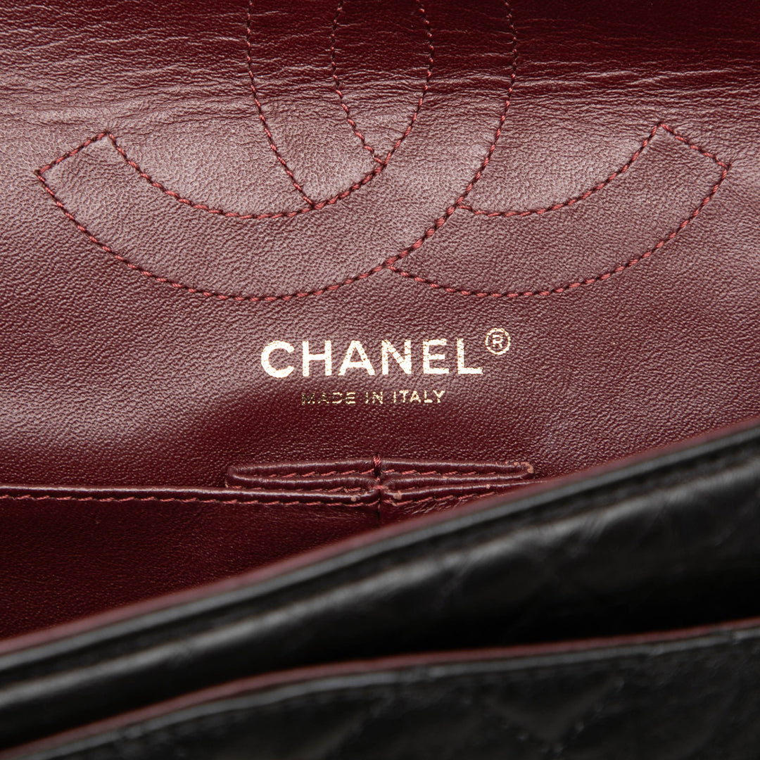 Chanel Matelassé vieilli Cuir de veau Reissue 2.55 Double rabat 226