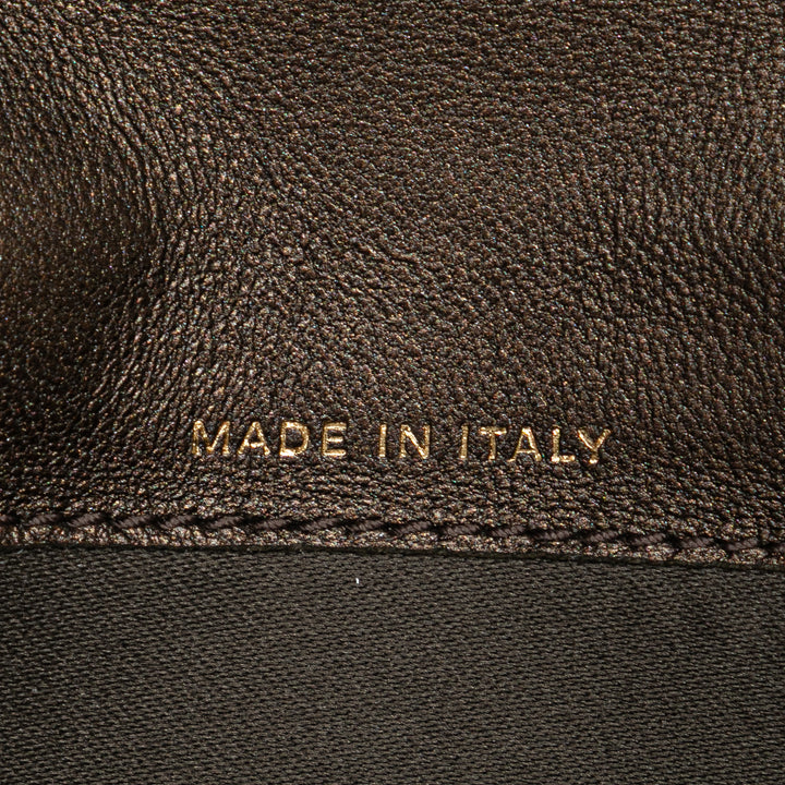 Embossed Lambskin CC Camellia Bifold Wallet Black - Gaby Paris