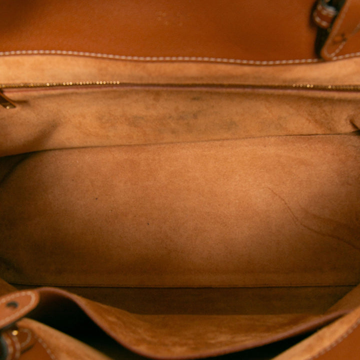 Celine Sac à main Souple Appoline Moyen Cuir de veau Marron – vue 4 – GABY PARIS