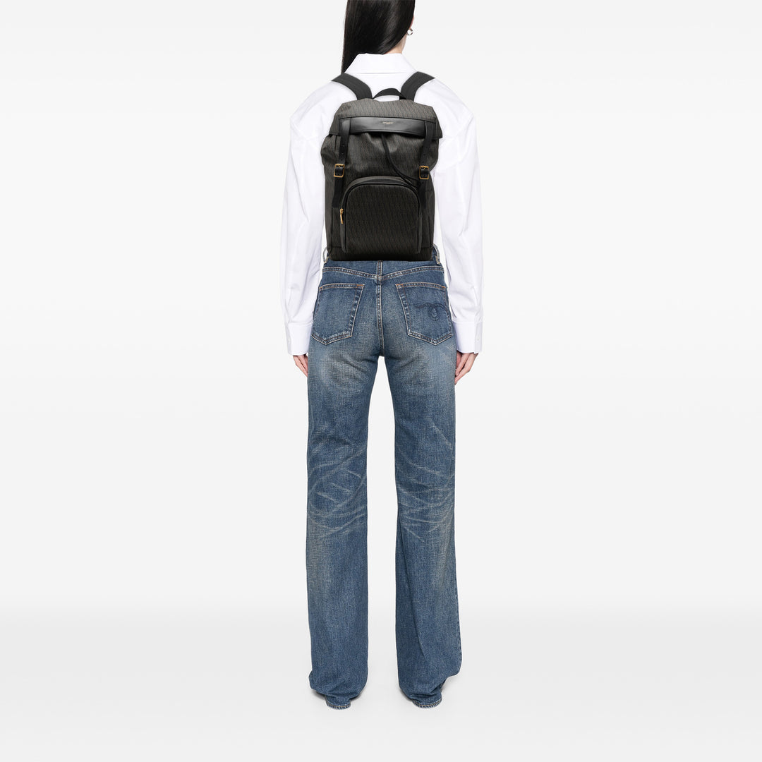Saint Laurent Toile Monogram Utilitarian Hunting Sac à dos