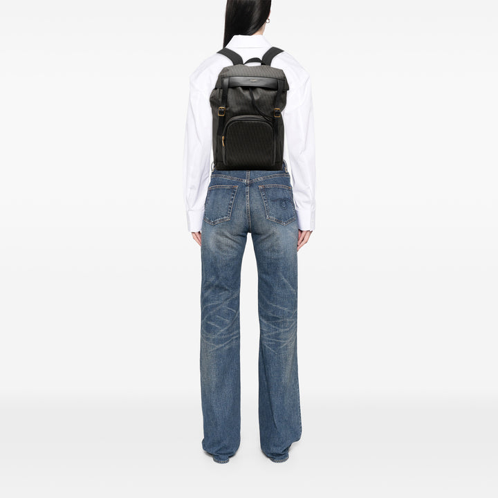 Saint Laurent Toile Monogram Utilitarian Hunting Sac à dos