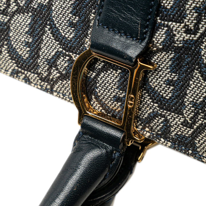 Diorissimo Trotter Canvas Tote Blue - Gaby Paris
