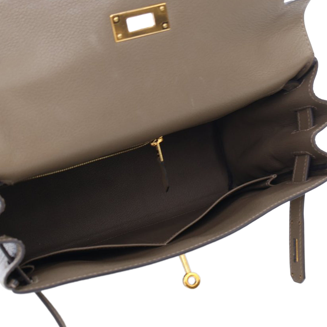 Hermès Evercolor Kelly II Retourne 28 Marron – GABY PARIS Authentique