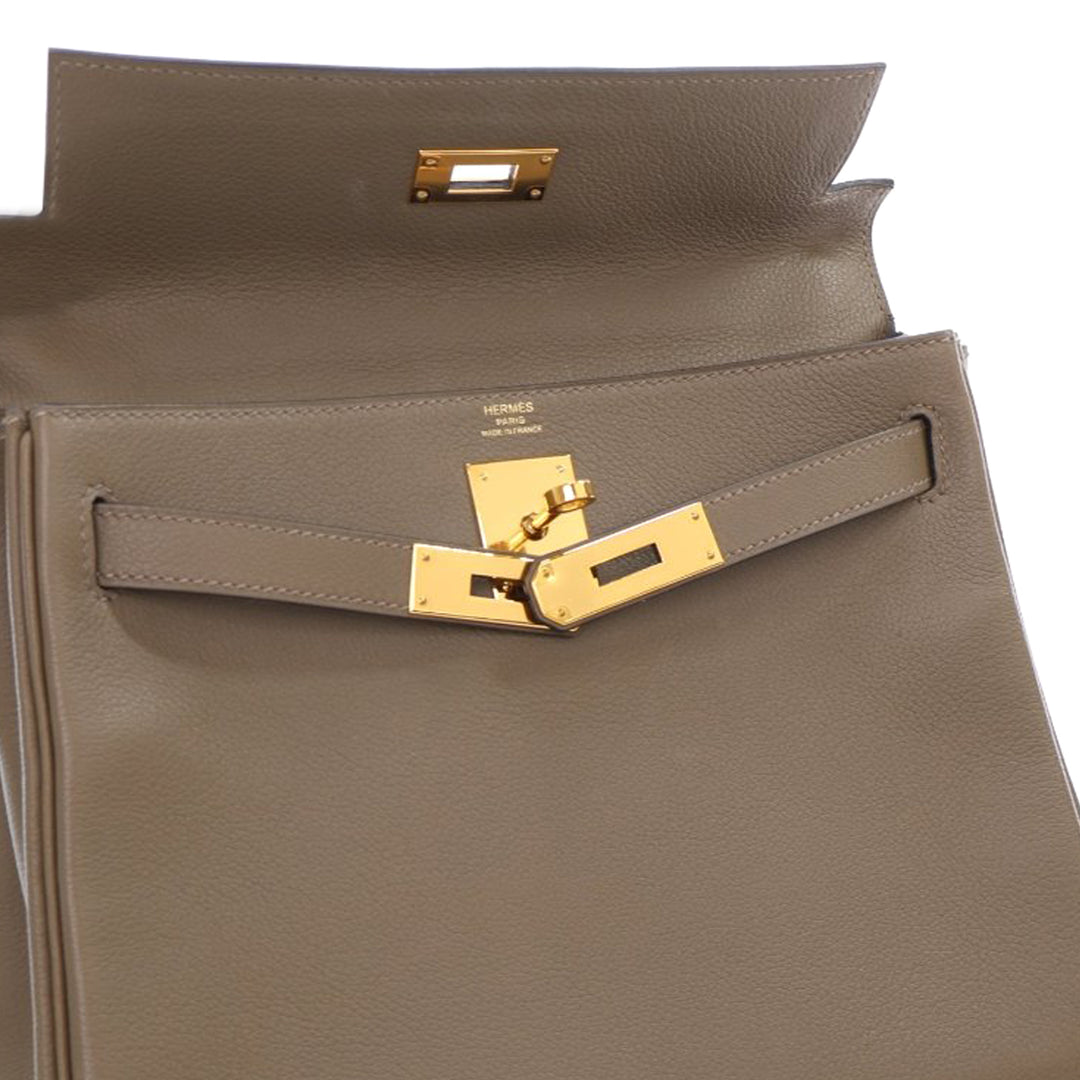 Hermès Evercolor Kelly II Retourne 28 Marron – GABY PARIS Authentique