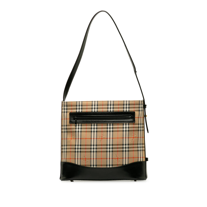 Haymarket Check Shoulder Bag Brown - Gaby Paris