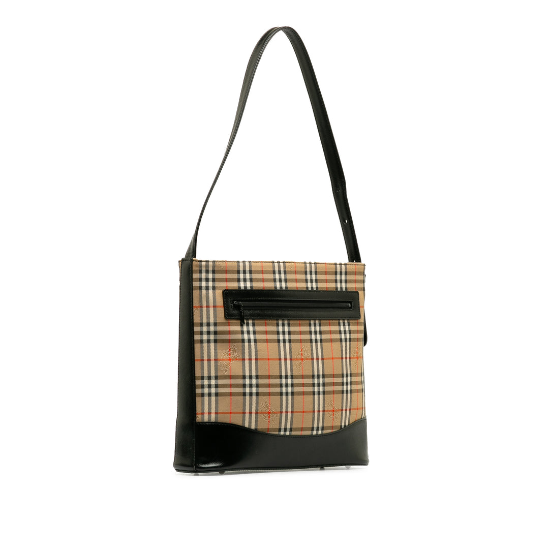 Haymarket Check Shoulder Bag Brown - Gaby Paris