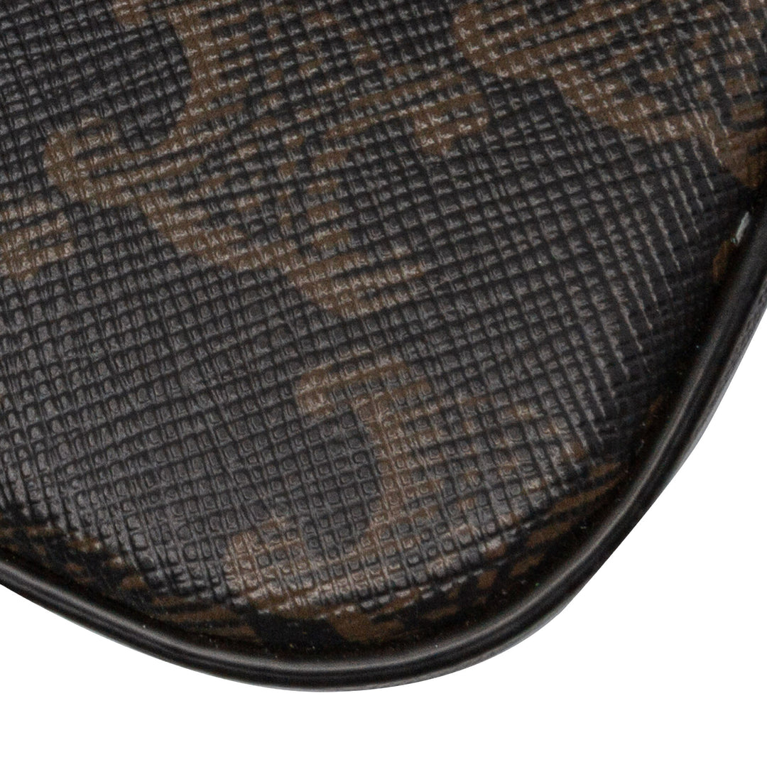 Triomphe Coated Canvas Claude Shoulder Bag Brown - Gaby Paris