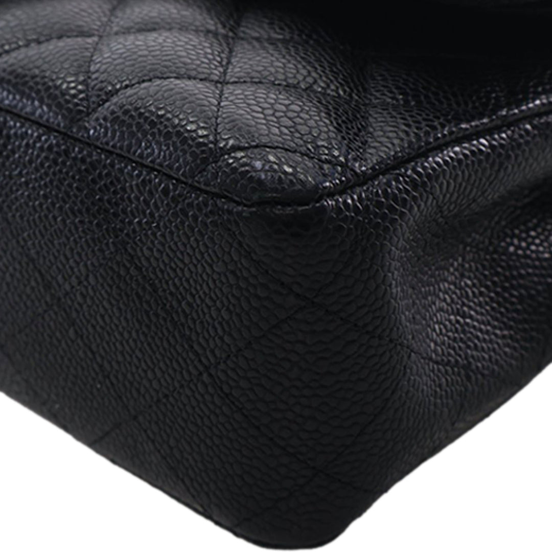 Chanel Medium Classic Caviar Double rabat