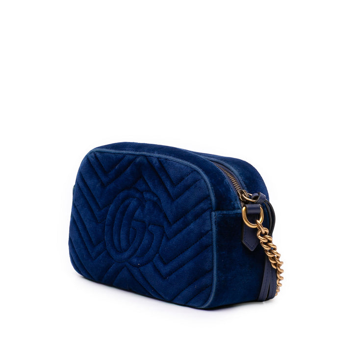 Gucci Sac bandoulière GG Marmont Matelasse Petit Bleu – vue 2 – GABY PARIS